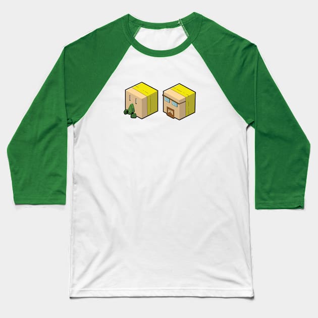 Breaking Cube Baseball T-Shirt by Rafaramis